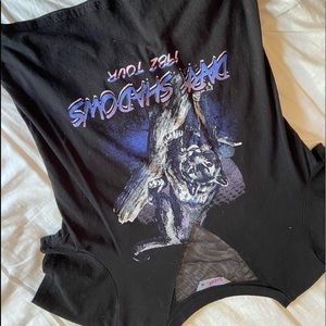 Black mesh shirt